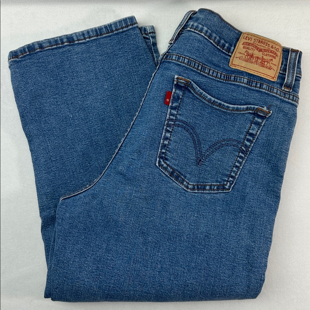 Levi's 512 Perfect Slimming Capri with Red Stitching Jeans